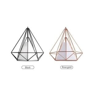 Diamond Cage Metal Pendant