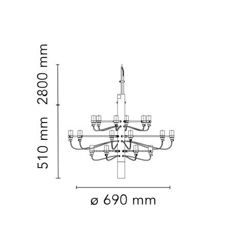 2097 Suspension lamp