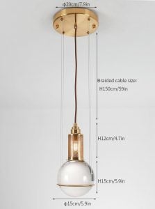 Günter Leuchtmann Le tre streghe Pendant Lamp