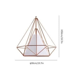 Diamond Cage Metal Pendant