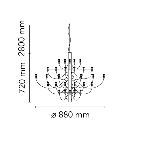 2097 Suspension lamp