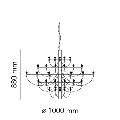 2097 Suspension lamp